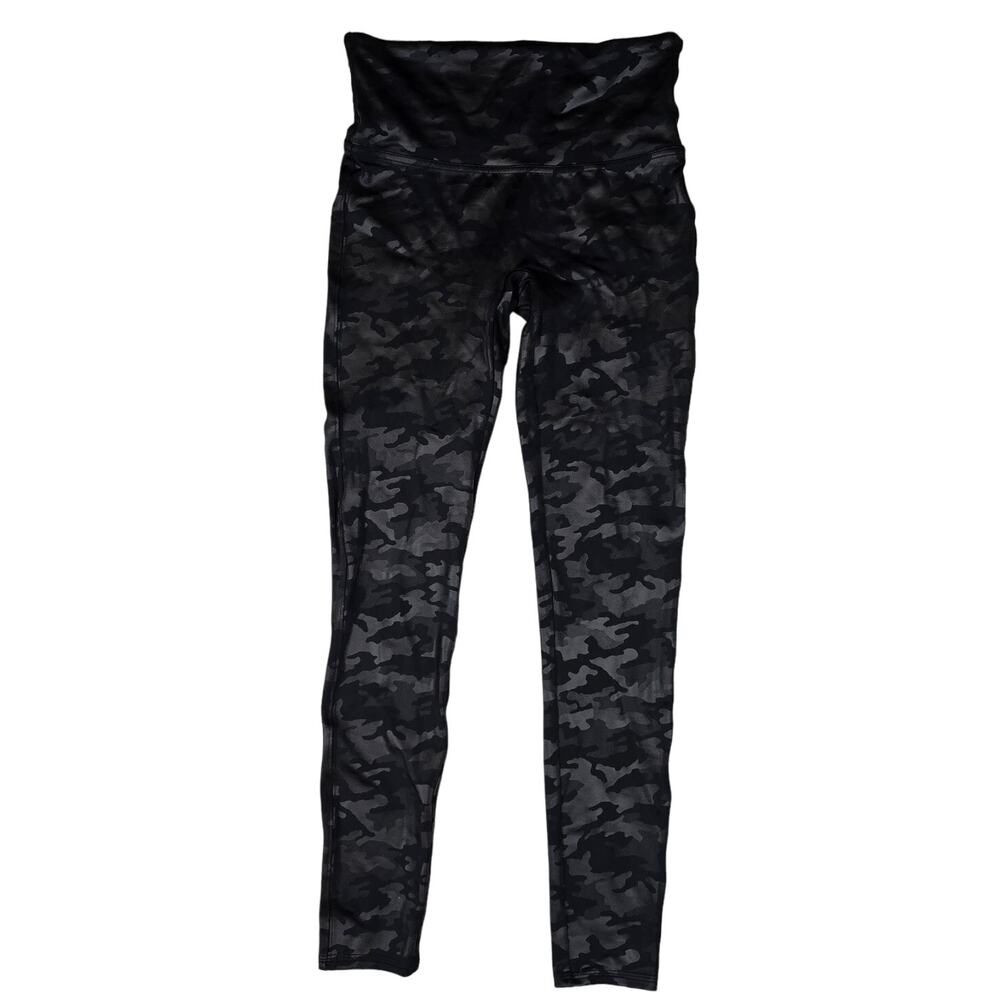 SPANX Black Camouflage Leggings